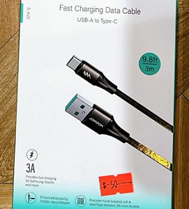 JOYROOM牌S-A25數據線（3M）